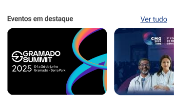 Eventos em destaque.